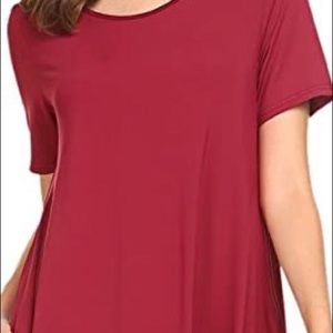 Red t-shirt dress